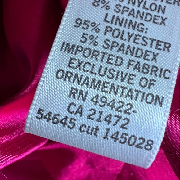 Cache fushia pink strapless dress size M/L - Picture 15 of 15